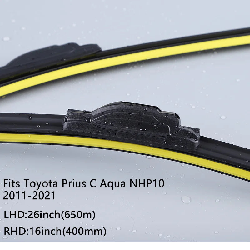 Car Front Wiper Blade For Toyota Prius C Aqua NHP10 2011~2021 Windscreen Windshield Windows Car Wiper 2020 2019 2018
