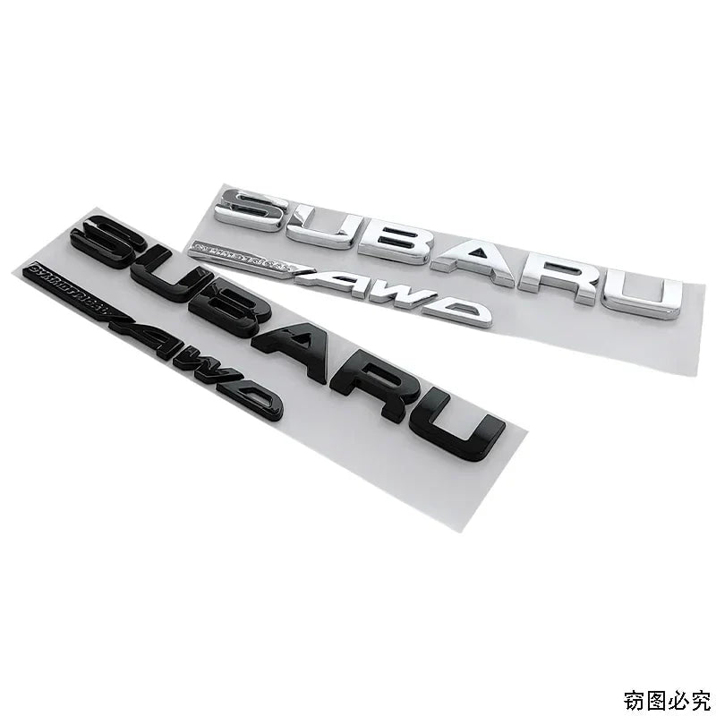 21.5X2.2CM ABS 2025 for Subaru SYMMETRICAL AWD Car Rear Trunk Letters Emblem Stickers STI XV WRC WRX BRZ FORESTER IMPREZA LEGACY