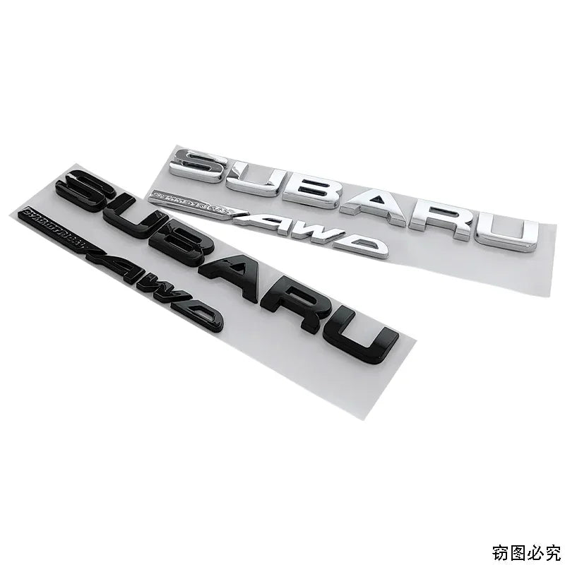 21.5X2.2CM ABS 2025 for Subaru SYMMETRICAL AWD Car Rear Trunk Letters Emblem Stickers STI XV WRC WRX BRZ FORESTER IMPREZA LEGACY