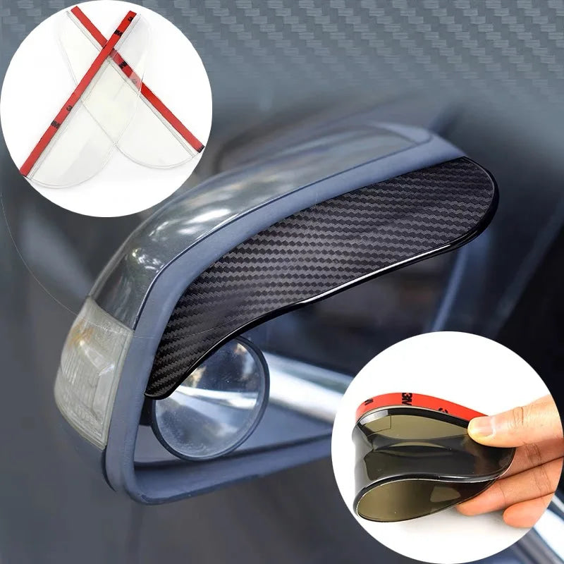 Car Side Rear View Mirror Rain Eyebrow Visor Rain Shield Shade Cover For BMW M Power Performance M3 M5 X1 X3 X5 X6 E46 E39 E36