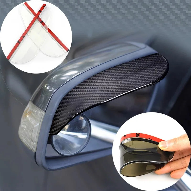 Car Side Rear View Mirror Rain Eyebrow Visor Rain Shield Shade Cover For BMW M Power Performance M3 M5 X1 X3 X5 X6 E46 E39 E36