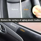 Car Interior Gloss Restoration Wax - Plastic Parts Refurbishment, Repair of Yellowed Black Car Body - Effectively Removes Scratches and Restores the Black Shine of Tires and Plastics