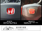 For Honda Civic Accord City H-Sticker Interior Modification CRV Jade Fit Acrylic Car Steering Wheel Emblem Odyssey Hybrid