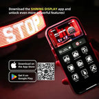 LED Helmet Display ,Motorcycle Helmet Tail Light Helmet Warning Light Moto Accessories
