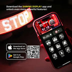 LED Helmet Display ,Motorcycle Helmet Tail Light Helmet Warning Light Moto Accessories