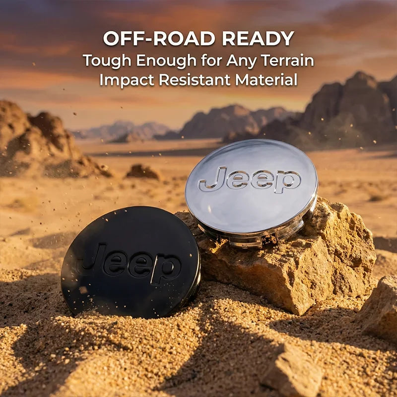 4Pcs/set 56mm Anti-Rust Snap-On Wheel Center Hub Caps Center Covers for Jeep Renegade Compass Wrangler JK Patriot Grand Cherokee
