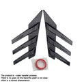2Pcs Universal Bonnet Air Vents Engine Hood Car Exterior Parts Shutter Sticker Car Body Sticker Car Leaf Board Sticker