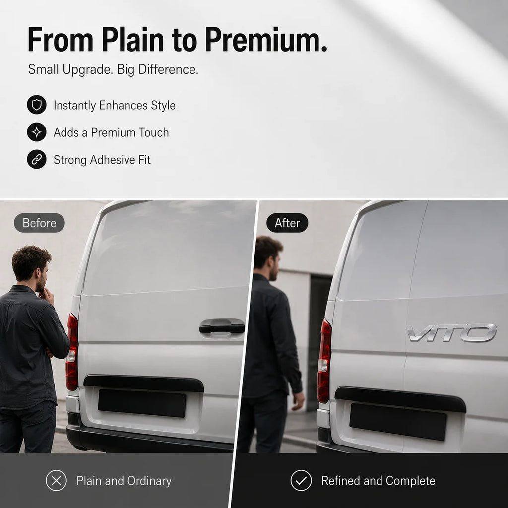 For Fujian Benz Mercedes Benz VITO 3D Metal Rear Trunk Emblem Badge Sticker Tailgate Body Letter Logo Decal Trim Car Accessory