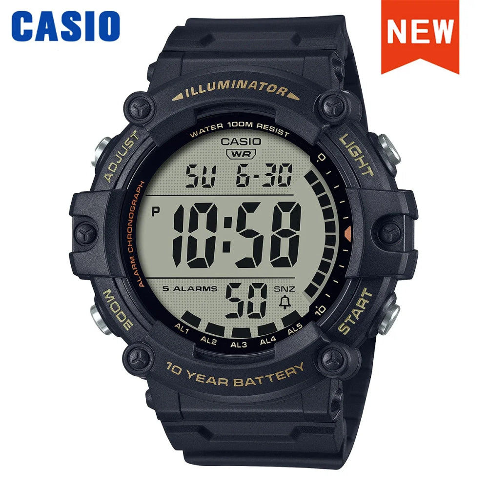 Casio Men's Large Dial Multi-Function Electronic Watch Simple Clear Display AE-1500WHX-1A/3A