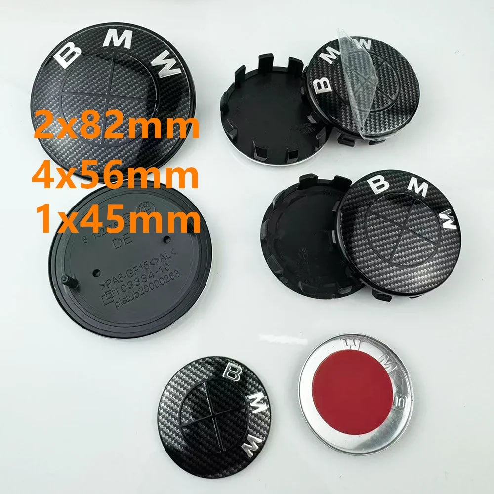 45/56/68/74/82MM Car Front Hood Emblem Wheel Center Caps For BMW G11 G12 G30 G31 G32 G08 G05 F46 F49 F39 F90 G20 X3 X5 M4 Auto