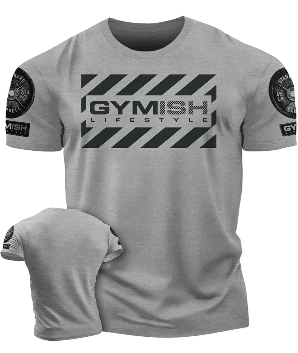 The 3D printed men's T-shirt for the summer of 2025 is a bestseller for sports fitness exercise casual fashion and lightness