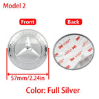 1Pc 52mm 57mm Car Steering Wheel Center Emblem Stickers For Mercedes Benz AMG W203 W206 W205 W211 W212 W210 W201 Badge Accessory