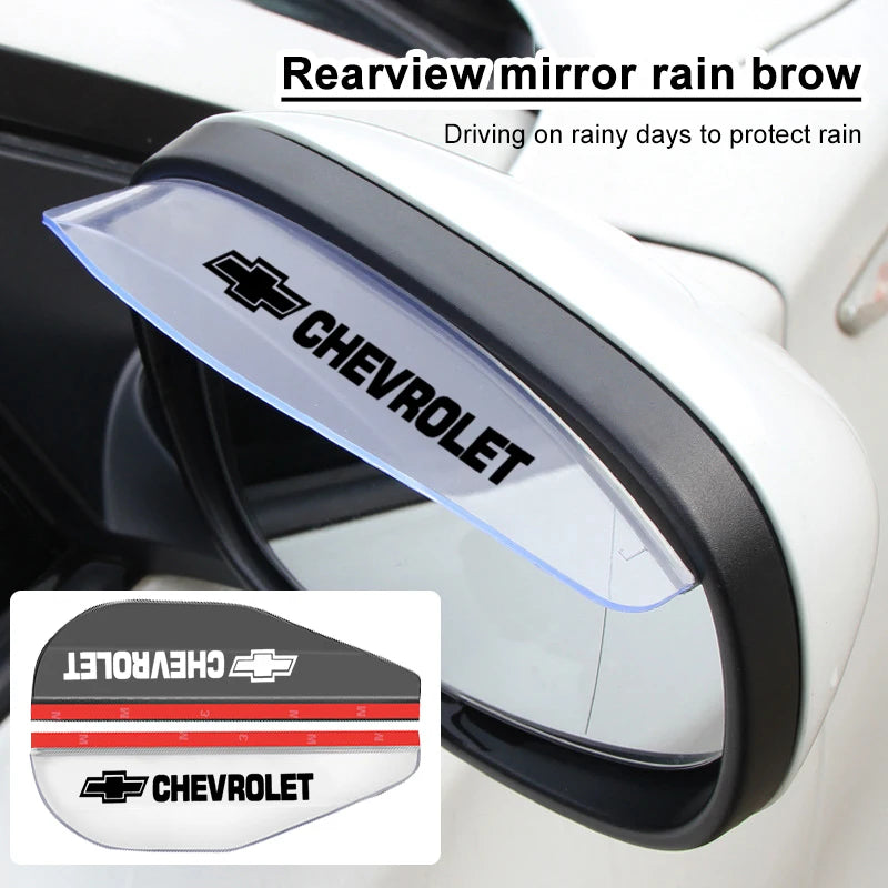 Espejo retrovisor lateral para coche, tablero de lluvia, protector de cejas, visera solar para Chevrolet Captiva Malibu Trax Aveo Colorado Cruze Spark, 2 uds.