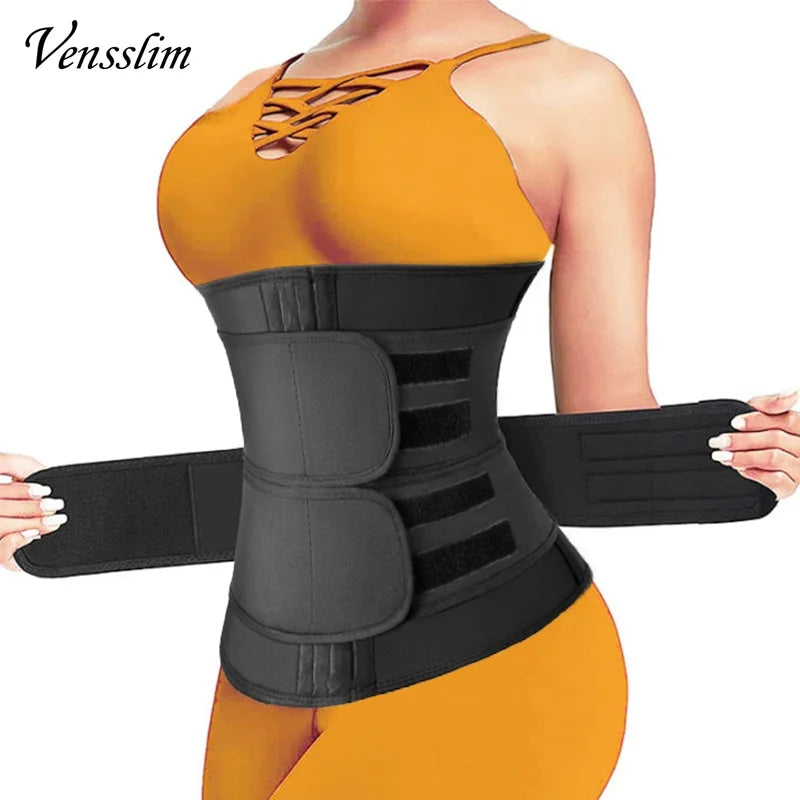 Vensslim Waist Trainer Abdominal Tightening Corset Women Body Shaping Slimming Corset Fat Burner Belly Trimmer Belt Weight Loss