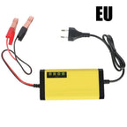 Cargador de batería de coche de 12V y 2A, cargador de reparación de pulsos de energía de 220V, batería de plomo ácido húmedo y seco, pantalla LED, resolución de batería para Moto y camión