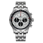 BERNY Chronograph Watches for Men Aviation Multifunction Quartz Men's Watch Date Sapphire Super Luminous Luxury Wristwatch