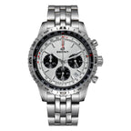 BERNY Chronograph Watches for Men Aviation Multifunction Quartz Men's Watch Date Sapphire Super Luminous Luxury Wristwatch
