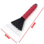 Rascador de hielo para coche, rompevientos para parabrisas, cepillos de vidrio de limpieza rápida, herramienta para quitar la nieve, pala para cepillos de nieve para invierno y ventana de coche