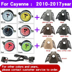 Car Stopwatch Panel Cover For Porsche Cayenne 958 chrono watch Interior Center Dashboard Clock Compass Modification Accessories