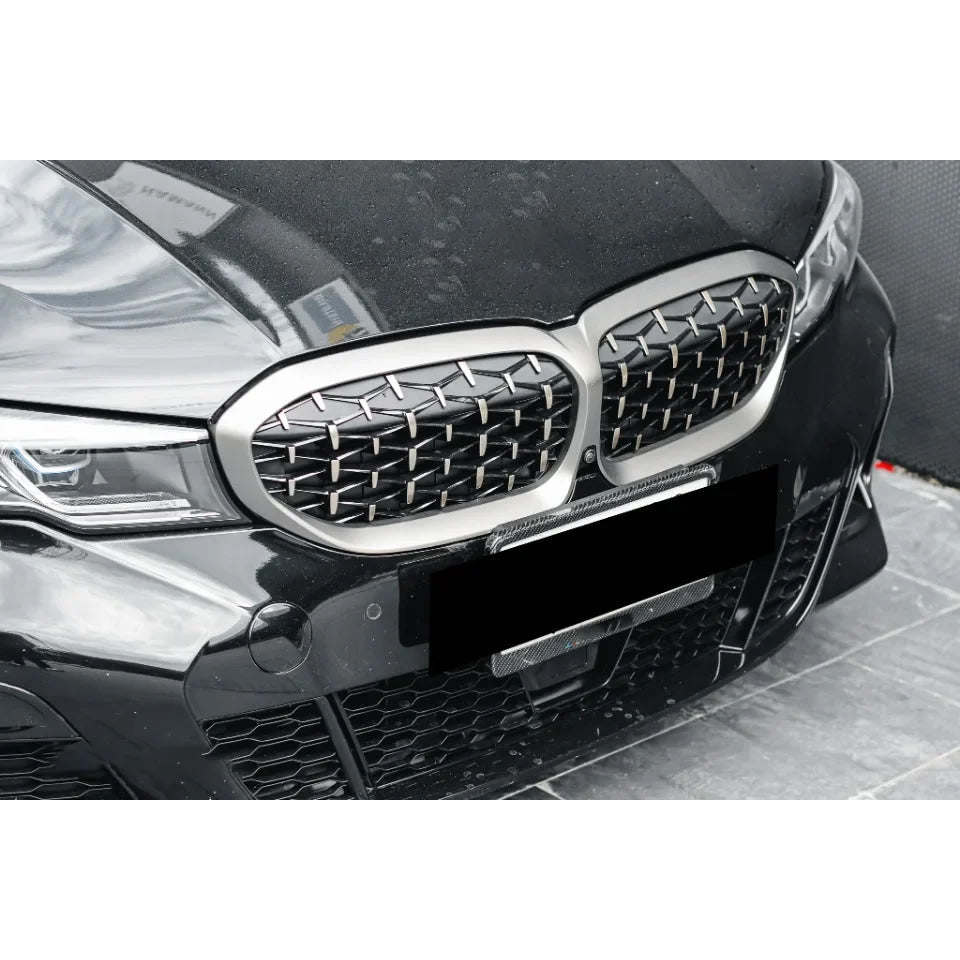 XVIP For BMW G20 3-Series G20 G21 G28 2019-2023 Front Bumper Hood Kidney Racing Grilles Replacement Black Diamond Meteor Style