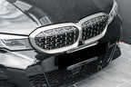 XVIP For BMW G20 3-Series G20 G21 G28 2019-2023 Front Bumper Hood Kidney Racing Grilles Replacement Black Diamond Meteor Style