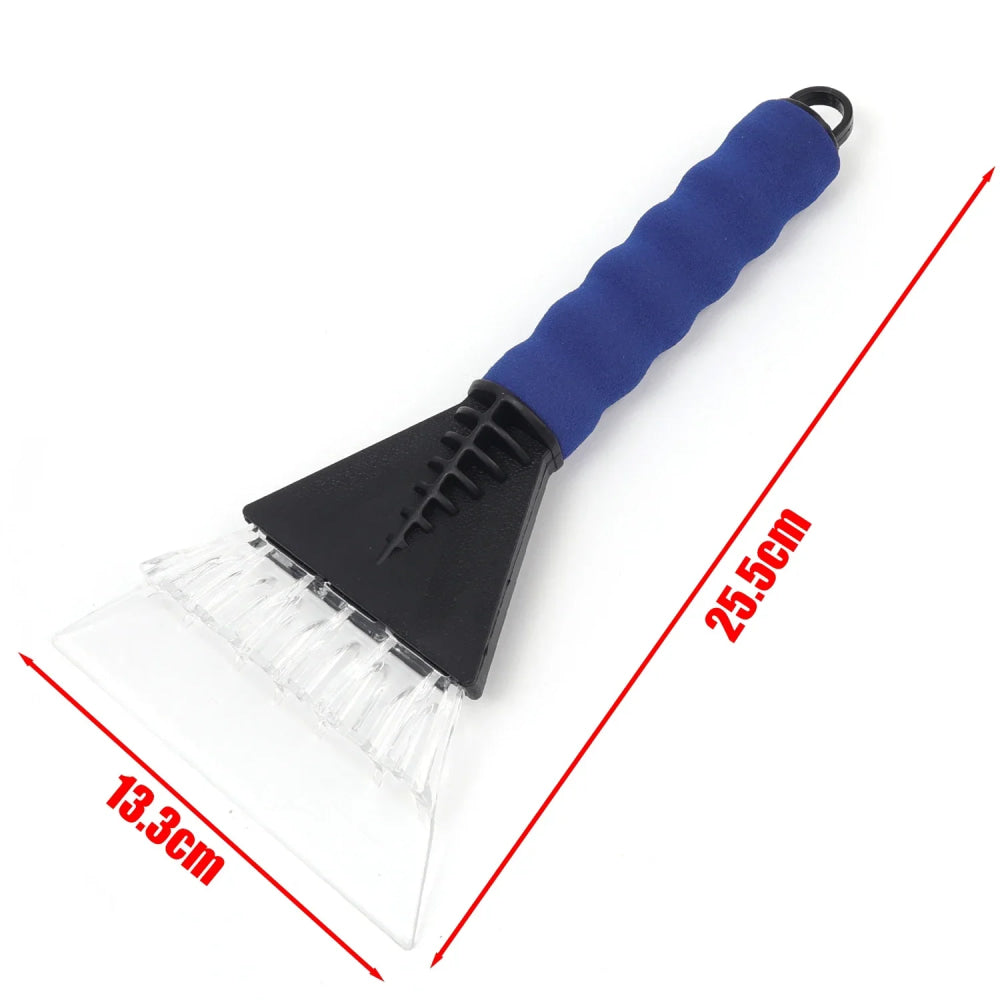 Rascador de hielo para coche, rompevientos para parabrisas, cepillos de vidrio de limpieza rápida, herramienta para quitar la nieve, pala para cepillos de nieve para invierno y ventana de coche