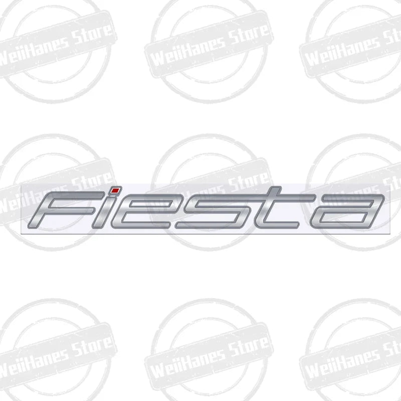 Metal 3D For Ford Fiesta Edge Badge Letter Logo Car Rear Trunk Body Sticker Emblem Glossy Black Accessories