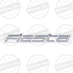 Metal 3D For Ford Fiesta Edge Badge Letter Logo Car Rear Trunk Body Sticker Emblem Glossy Black Accessories