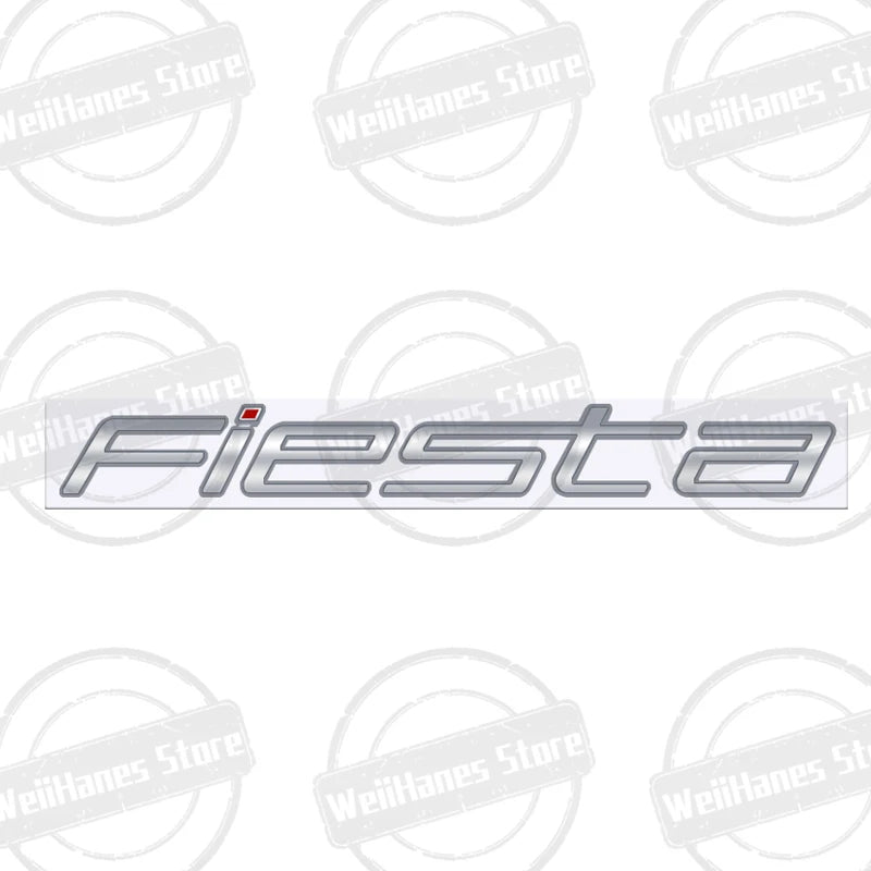 Metal 3D For Ford Fiesta Edge Badge Letter Logo Car Rear Trunk Body Sticker Emblem Glossy Black Accessories