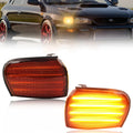 2X Front Corner Side Marker Light Parking Light Turn Signal Light LED For 1995 1996 1997 1998 1999 2000 2001 Subaru Impreza WRX