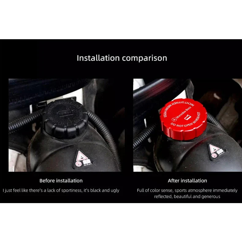 Car Water Tank Cap Protection Cover Accessories Hubcap For Mercedes Benz AMG W204 W205 W203 W211 W212 W213 W201 W210 W169 W220