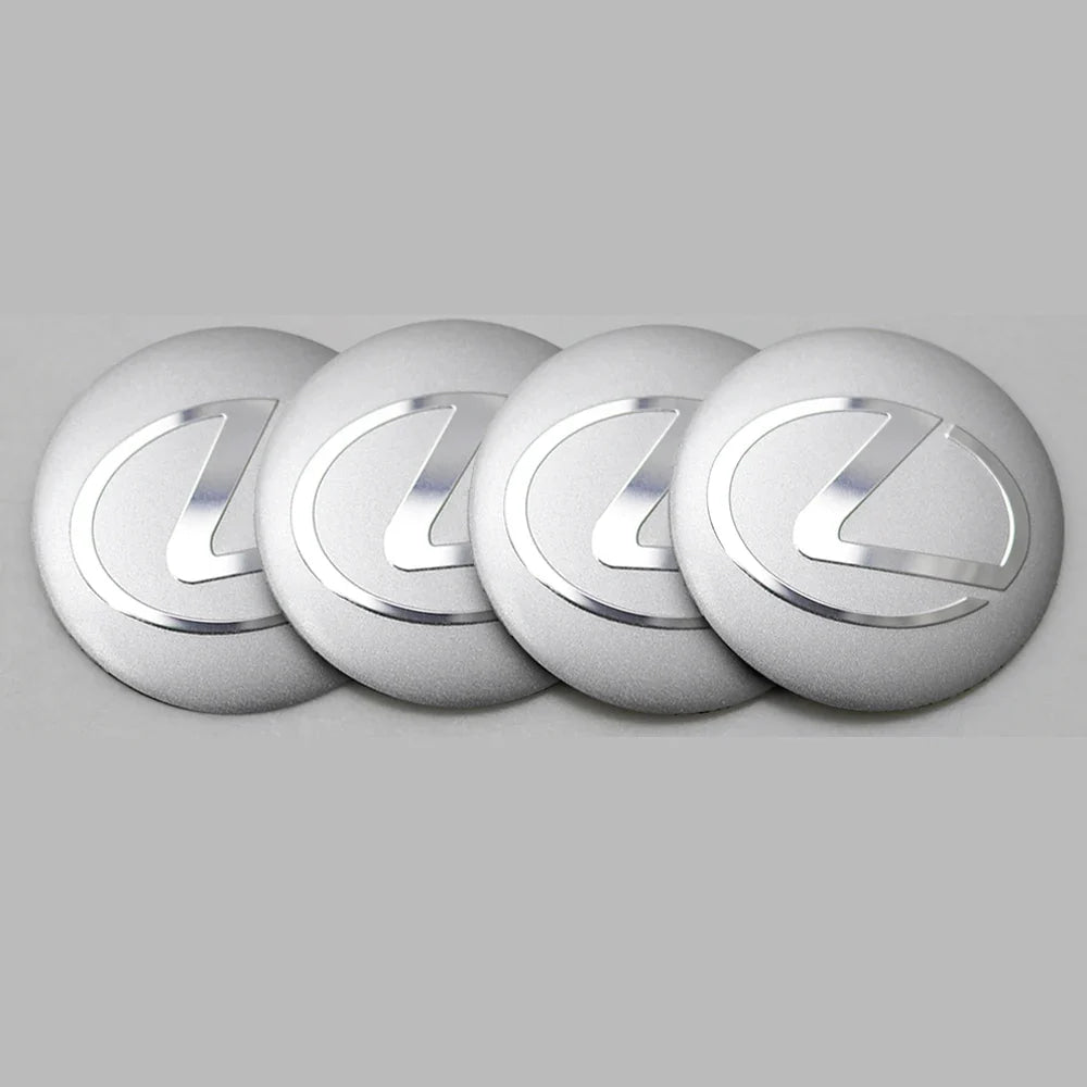 4Pcs 56MM Car Emblem Wheel Center Cover Hub Sticker Accessories For Lexus FSPORT ES RX NX LS UX LM LX GX LC RZ IS CT GS RC HS SC