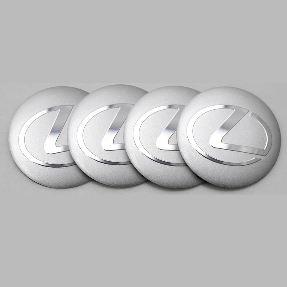 4Pcs 56MM Car Emblem Wheel Center Cover Hub Sticker Accessories For Lexus FSPORT ES RX NX LS UX LM LX GX LC RZ IS CT GS RC HS SC