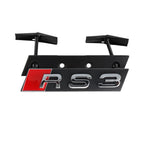 3D ABS For Audi RS6 RS4 RS3 RS5 RS8 RS7 Emblem Car Front Grille Badge Logo Decoration Stickers Exterior Modification Accessories