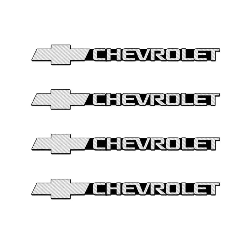 Chevrolet 3D Aluminum Car Audio Stickers Fit For Silverado Impala Malibu Equinox Cruze Camaro Tahoe/Suburban Blazer Spark Aveo