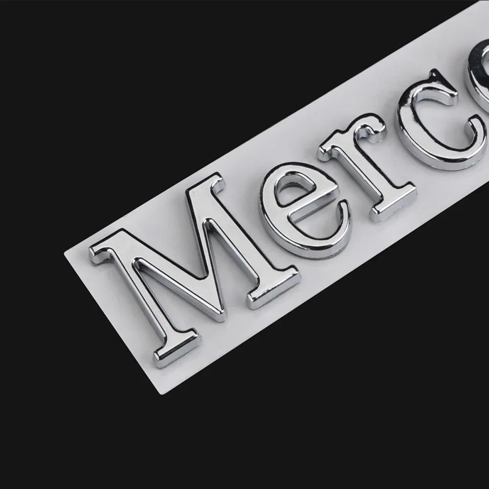 1pcs Car Badge Rear Trunk Body Sticker Emblem Decoration For Mercedes Benz AMG W108 W124 W126 W140 W205 W201
