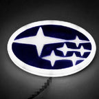 14X7.3cm 4D LED Car Rear Logo Emblem Light Tail Trunk Badge for Subaru Forester XV STI WRX BRZ Tribeca Outback Impreza Legacy