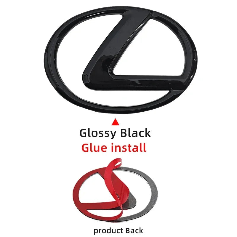 ABS Steering Wheel Center Emblem Sticker for Lexus RX NX ES IS GX LX UX CT GS F Sport RX300 RX350 GX460 etc Logo Badge Decal