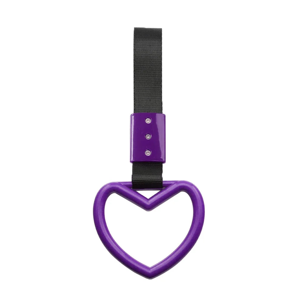 JDM Train Bus Handle Hand Strap Ring Heart Styling Drift Charm Strap Drift Auto Warning Ring Car Strap Car Rear Bumper Supplies