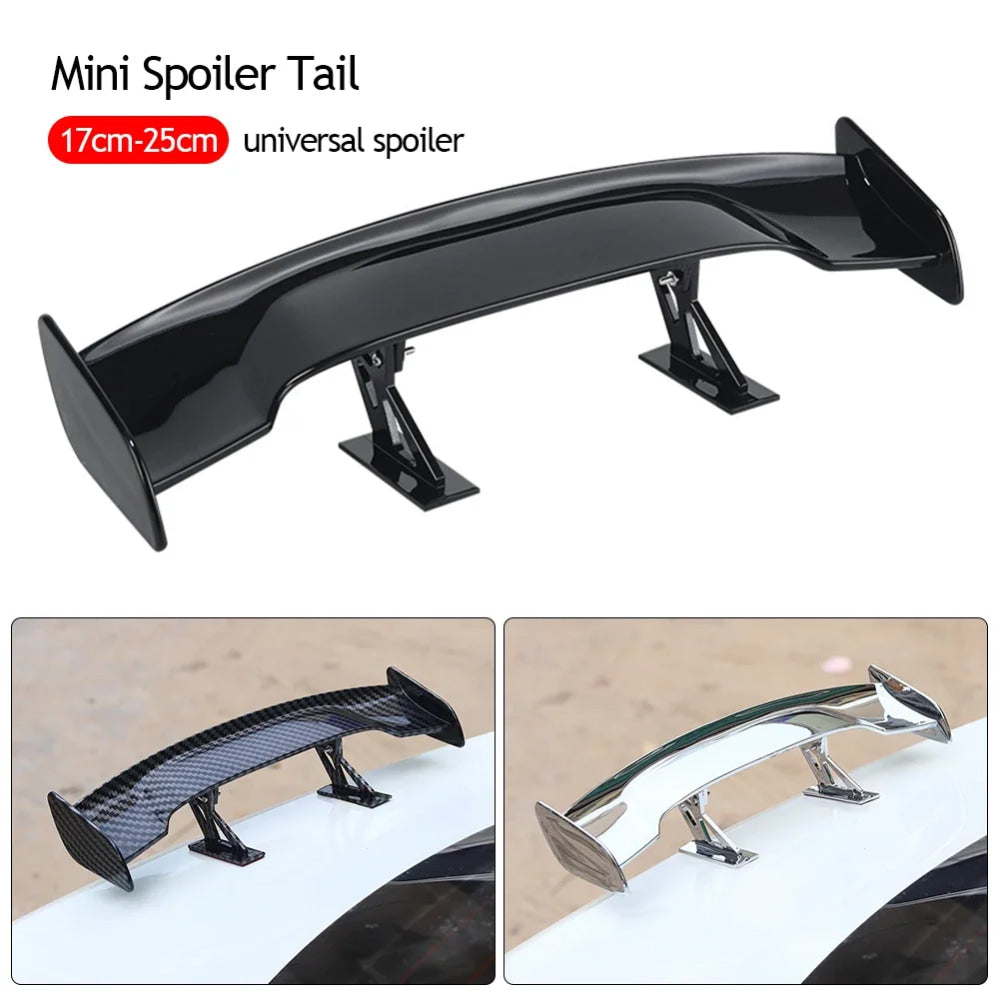 For GT Style Small Rear Trunk Spoiler Wing Car Rear Spoiler Boot Mini Wing Model Decoration Auto Accessories Universal Wing