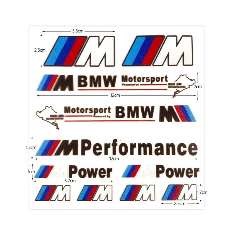 Car Decoration Strip Trunk Sticker Decals Decal For Bmw M Power Performance E93 F10 F20 F30 F40 F25 F26 F31 M3 M5 X1 X3 X5 X6 X7