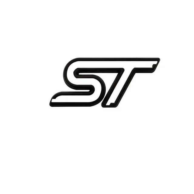 3D Metal ST Logo Car Steering Wheel Emblem Badge Sticker For Ford Focus 2 3 MK2 MK3 MK4 MK7 Fiesta Kuga Explorer Edge