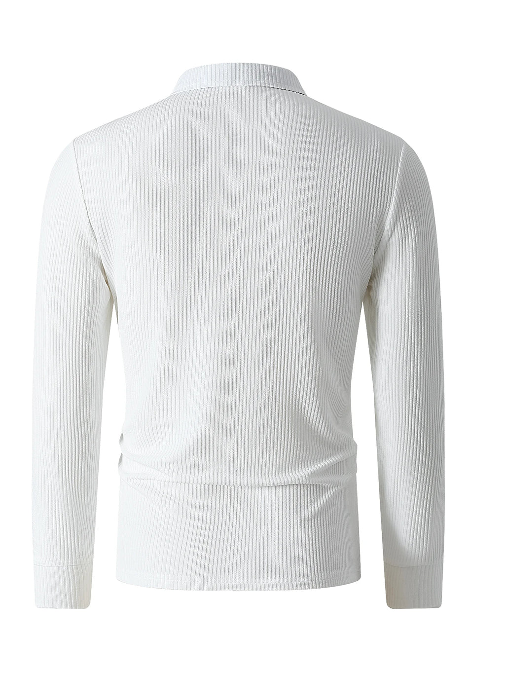 Spring New Light Luxury Light Business Mature Casual Men Sports Retro Style Striped Fashion Men Outdoor Long Sleeve POLO Shirt