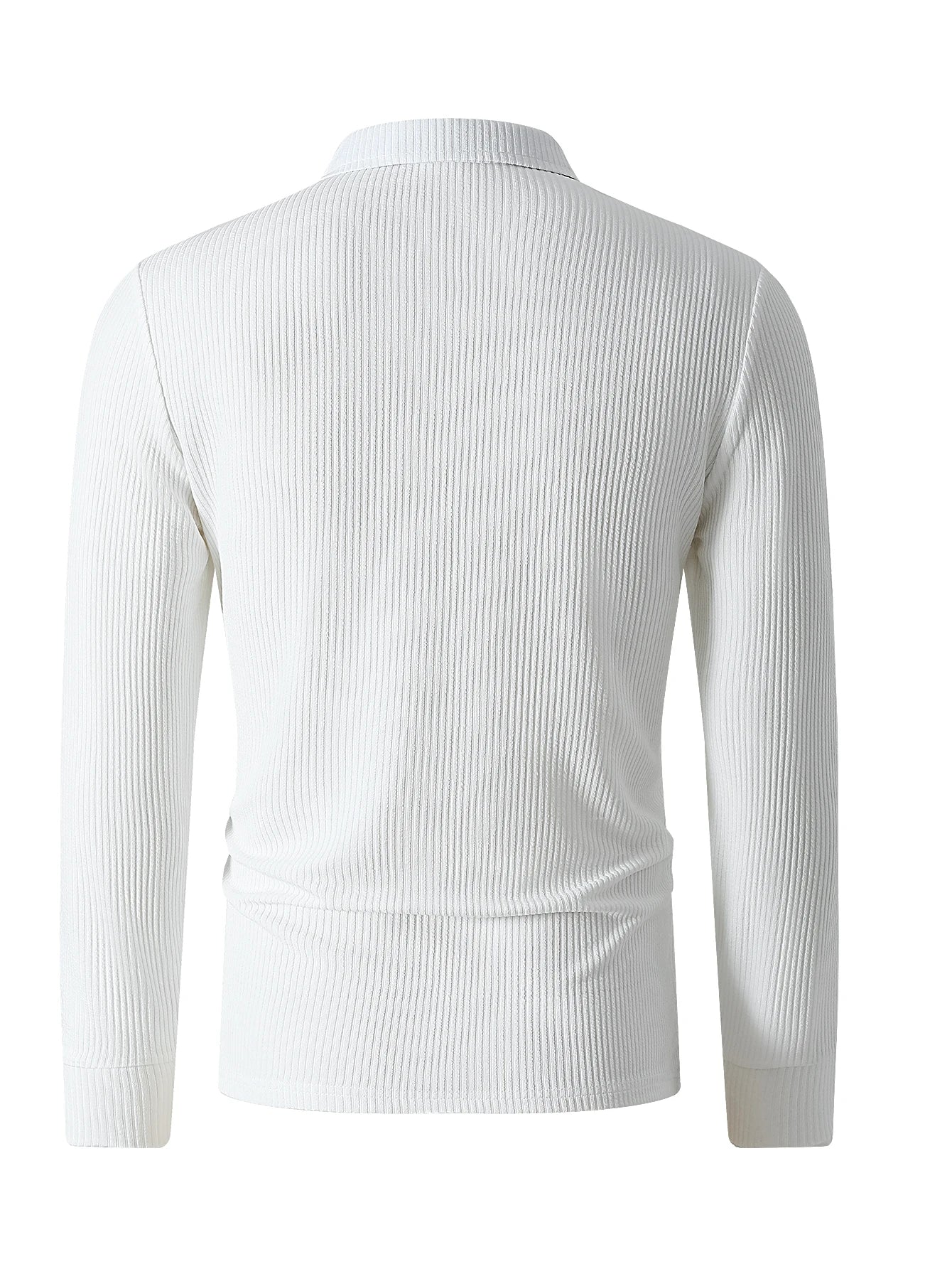 Spring New Light Luxury Light Business Mature Casual Men Sports Retro Style Striped Fashion Men Outdoor Long Sleeve POLO Shirt