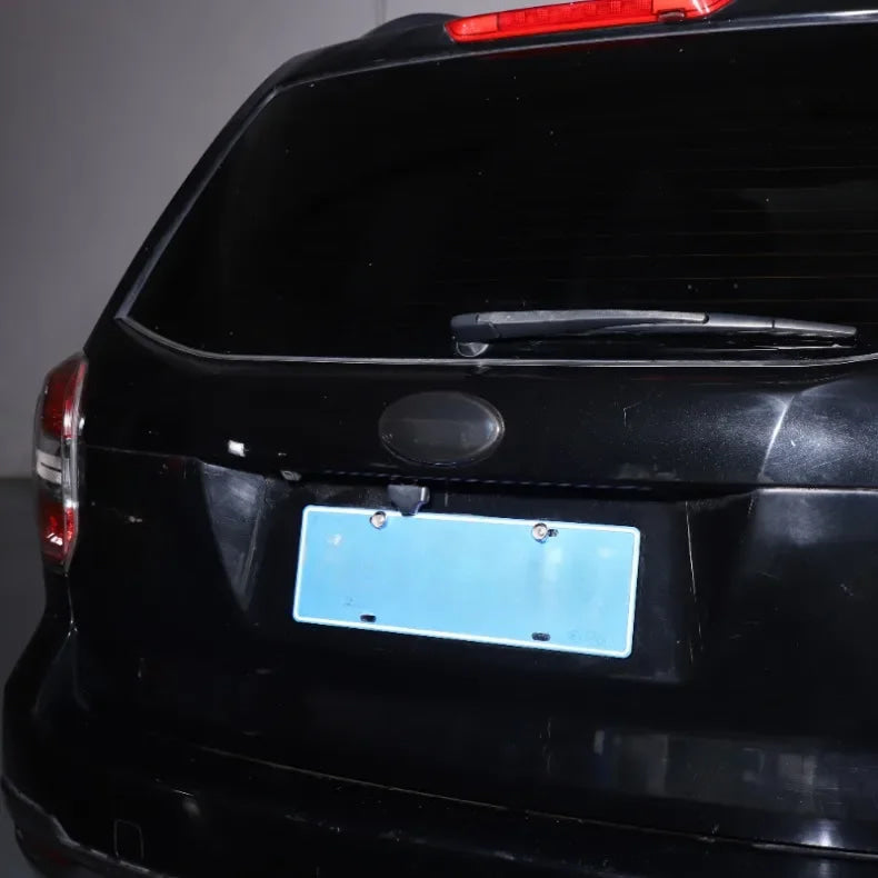 For 2013-2018 Subaru Forester ABS Blackened Car Logo Decoration Ring Front and Rear Logo Cover Decoration Car Accessories