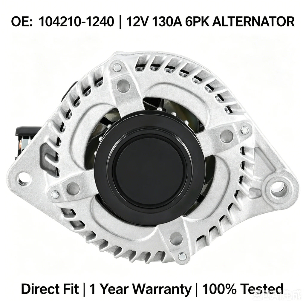 OE#104210-1240 12V 130A 6PK Alternator For Honda Accord Pilot Odyssey 3.5L V6 2011-2015