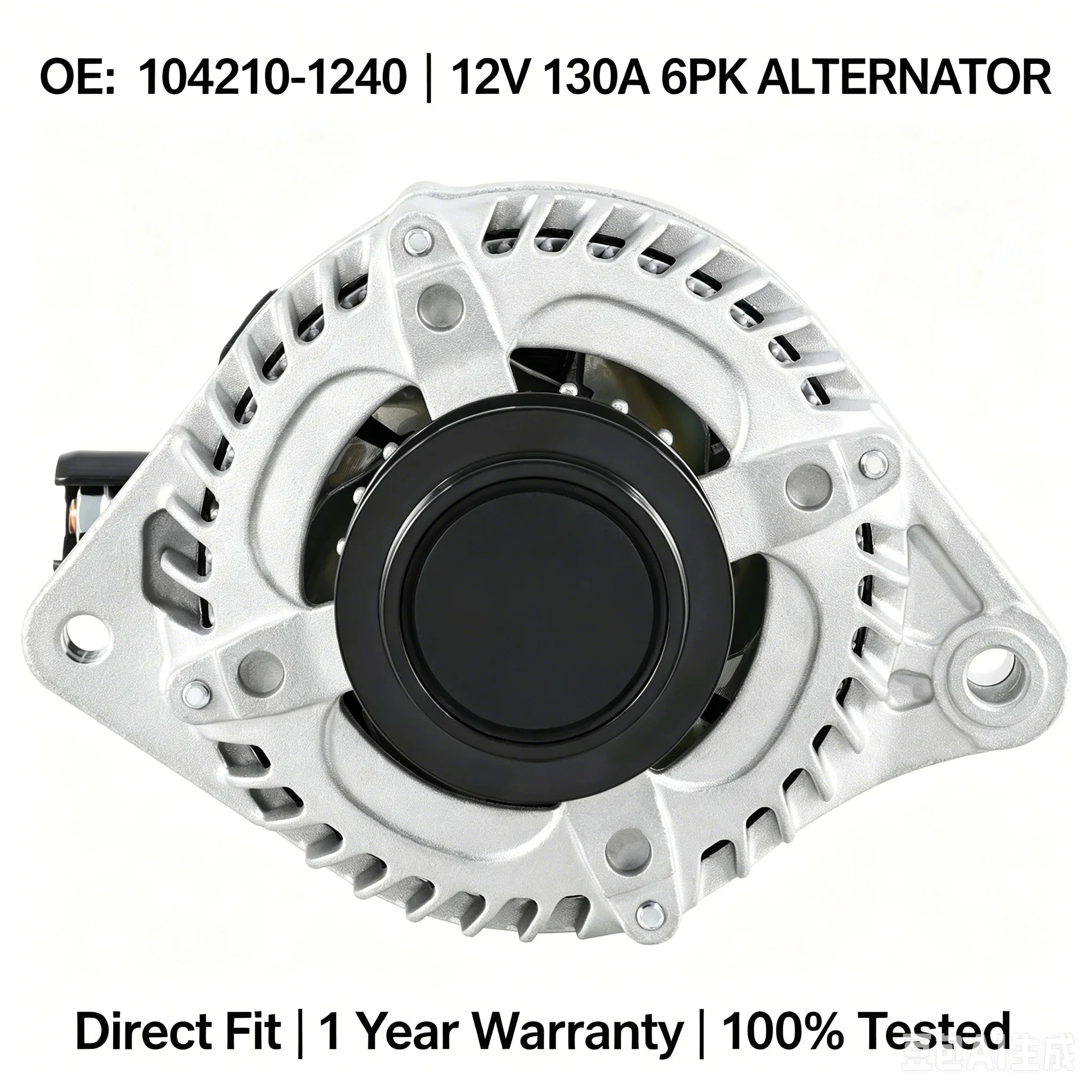 OE#104210-1240 12V 130A 6PK Alternator For Honda Accord Pilot Odyssey 3.5L V6 2011-2015