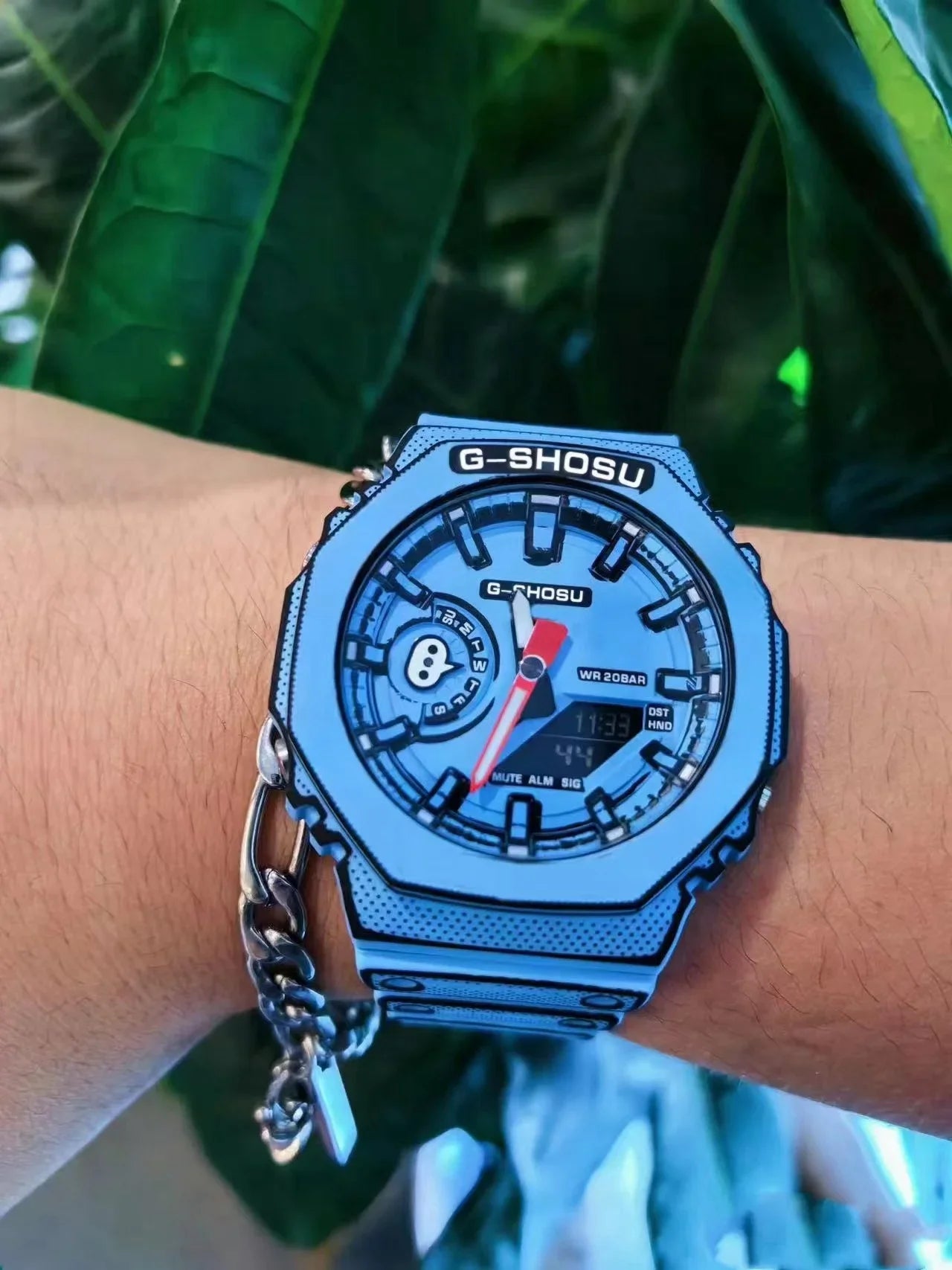 200  Detachable Strap Full-Featured Sports Digital Electronic Watch LED Dual Display