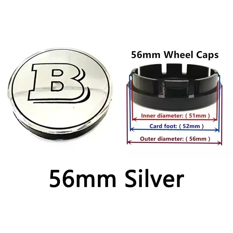 4pcs 56mm 60mm 75mm  68mm3Pin Car Wheel Center Cap Rim Hub Caps Emblem W202 W220 W213 W210 W164 E200 E260 E300 For Mercedes Benz