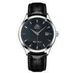 Orient Automatic Men's Watch, Black Dial Stainless Steel Band, Water Resistant Classic Business Wristwatch with Date Display